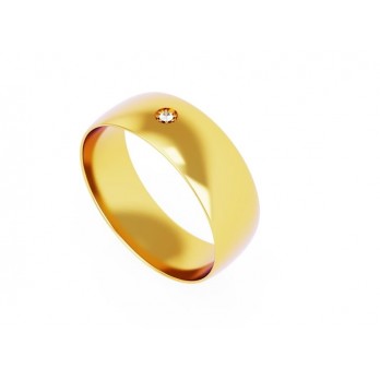 Aliança Romantis Ouro 7mm
