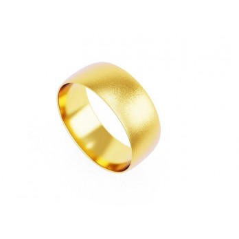 Aliança Romantis Ouro 8mm