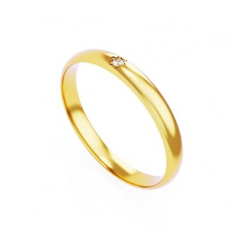 Aliança Romantis Ouro 3mm