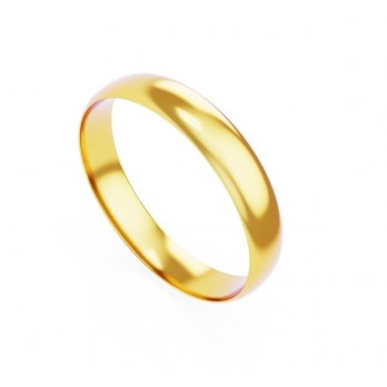 Aliança Romantis Ouro 4mm