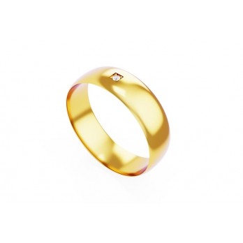 Aliança Romantis Ouro 6mm