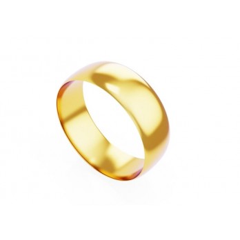 Aliança Romantis Ouro 7mm