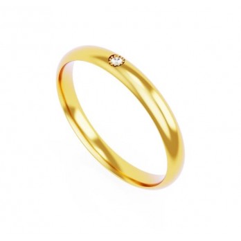 Aliança Romantis Ouro 3mm