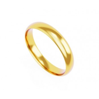 Aliança Romantis Ouro 4mm