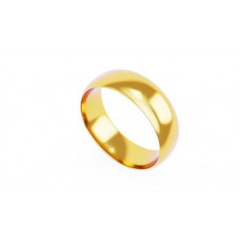 Aliança Romantis Ouro 7mm