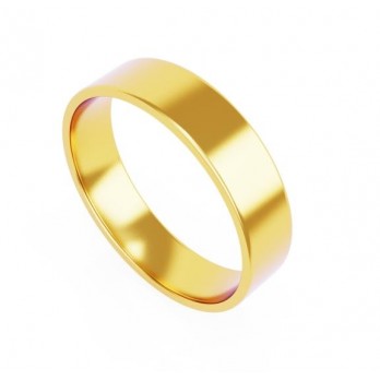 Aliança Romantis Ouro 5mm