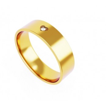 Aliança Romantis Ouro 6mm