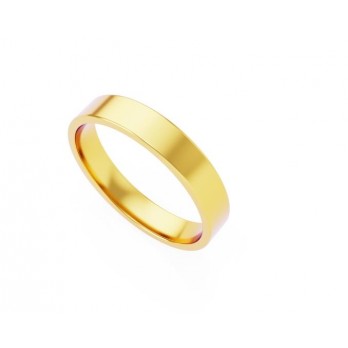 Aliança Romantis Ouro 4mm