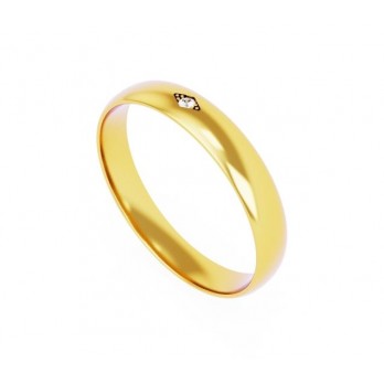 Aliança Romantis Ouro 4mm