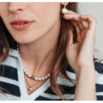 COLAR  TI SENTO  Pérola Vermeil 34112YP/42