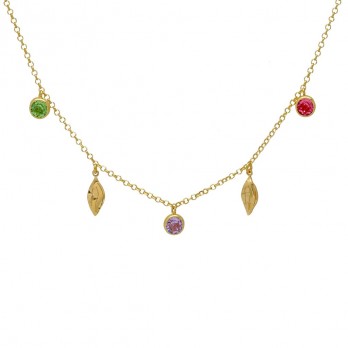 Colar Crystals swarovski® VictoriaCruz Prata A5267-MDG