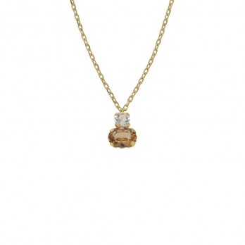 Colar Crystals swarovski®  VictoriaCruz Prata A5036-06DG