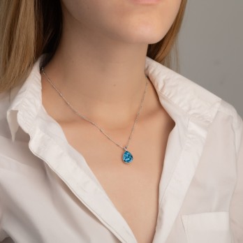 Colar Crystals swarovski® VictoriaCruz Prata  A2090-04HG