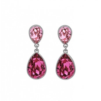 Brincos Crystals swarovski®  VictoriaCruz Prata A2093-04HT