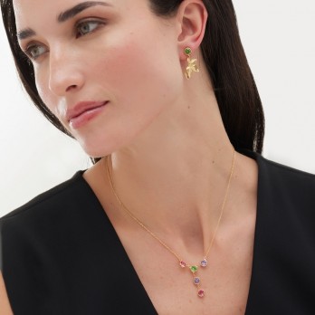 Brincos Crystals swarovski®  VictoriaCruz Prata A5275-14DT