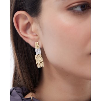 Brincos VictoriaCruz Prata A5649-BT
