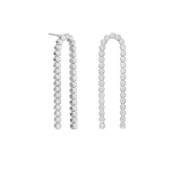 Brincos Crystals swarovski®  VictoriaCruz Prata A4366-07HT