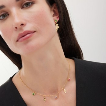 Colar Crystals swarovski® VictoriaCruz Prata A5267-MDG