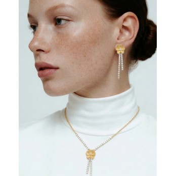 Brincos Crystals swarovski®  VictoriaCruz Prata A5790-07DT