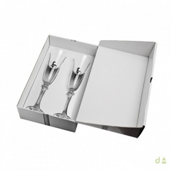 Flutes Dhome Coração Alianças Bilaminado