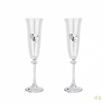 Flutes Dhome Coração Alianças Bilaminado