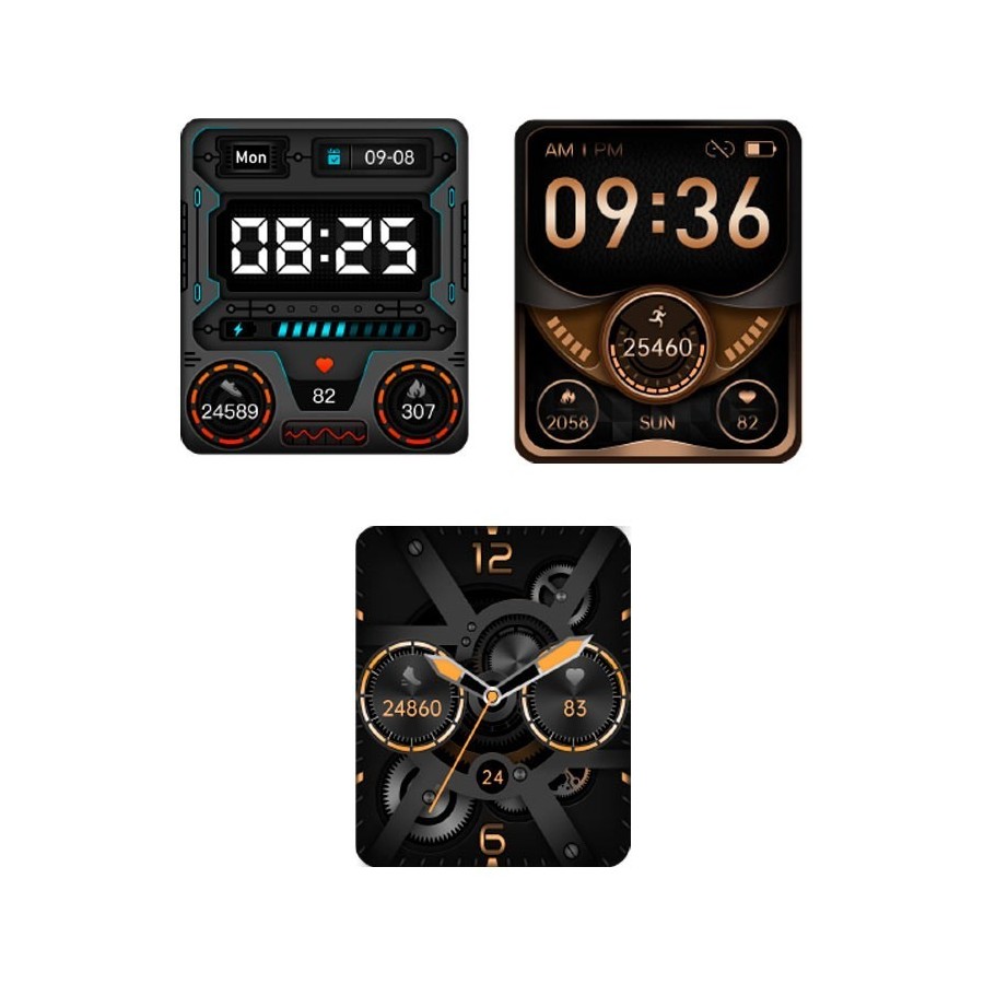 Radiant Orologio Smartwatch Da Uomo Modello Le Baron Club, RAS20501, Nero Con Bracciale Regolabile, Calendario Giorno E Data