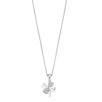 COLAR TREVO PRATA LOTUS SILVER