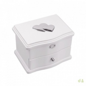 Guarda-Jóias Musical Dhome Criança  BILAMINADO PRATA