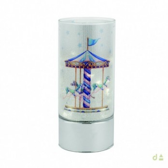 Luz de Presença Dhome Carrossel PVD PRATEADO