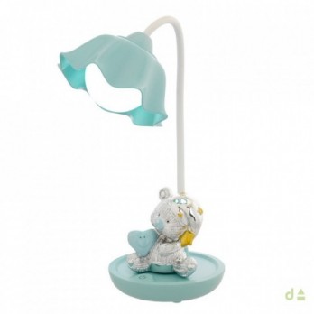 Luz de Presença Urso Azul  PVD prateado