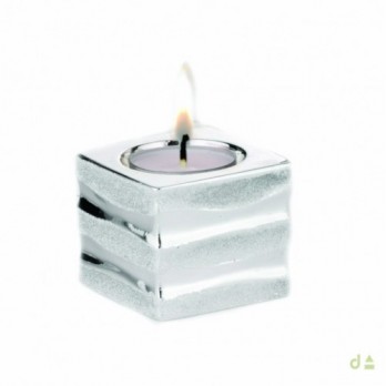 Castiçal Dhome com vela   BILAMINADO