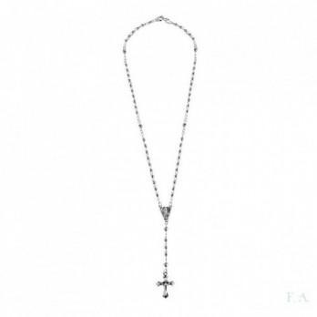 COLAR  TERÇO BOLA 3MM  PRATA