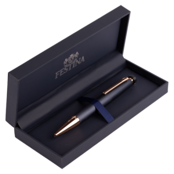 ESFEROGRÁFICA FESTINA AZUL E  ROSE GOLD