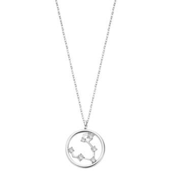 COLAR LOTUS SILVER  CONSTELAÇÃO DO SIGNO PEIXES