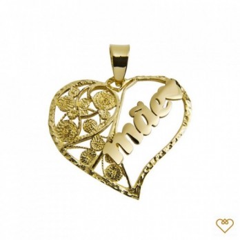 Coração Filigrana Saudade - Mãe