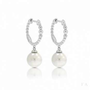 Argolas Prata com Pérolas