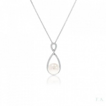 COLAR PRATA Zircónias e Pérola