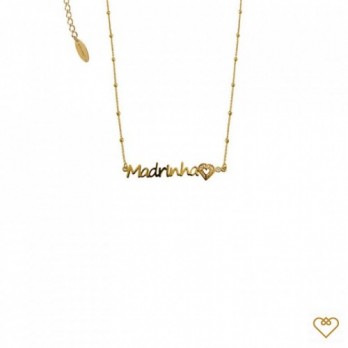Colar Prata Dourada  Filigrana Saudade-A Madrinha