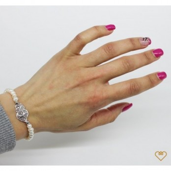 Pulseira Filigrana Saudade - Alma  PRATA