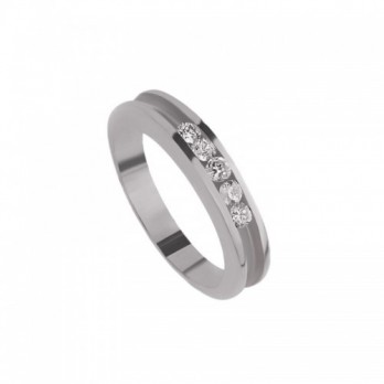 Anel Noivado Passion Gold 9k