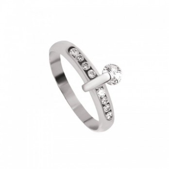 Anel Noivado Passion Gold 9k