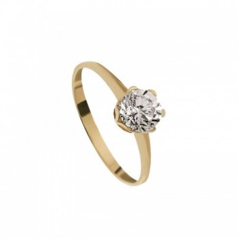 Anel Noivado Passion Gold 9k