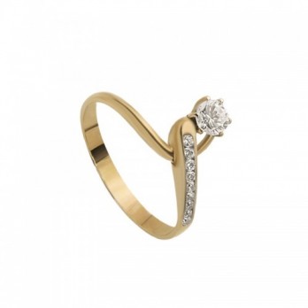 Anel Noivado Passion Gold 19.2k