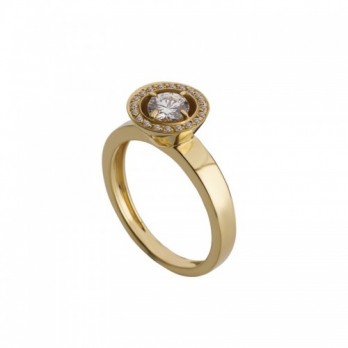 Anel Noivado Passion Gold 19.2k