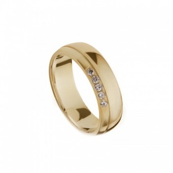 Aliança Casamento Passion Gold 9k