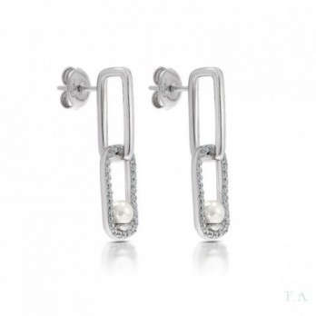 Brincos FA com Zircónias e Pérolas ,