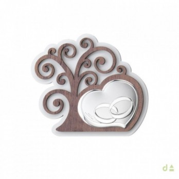 Quadro Árvore da Vida - Alianças Pvd Prateado
