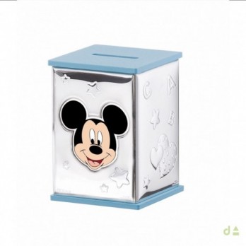 Mealheiro Disney com Mickey Pvd prateado