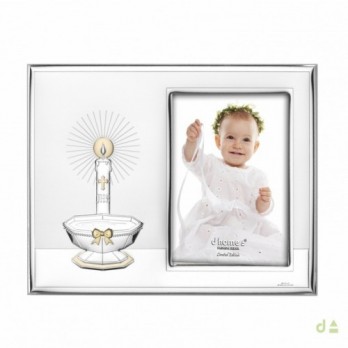 Moldura Dhome Batismo  PVD/PRATEADO