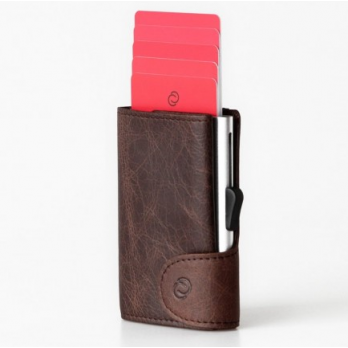 Carteira C-Secure c/ Porta Moedas  Castanho Escuro